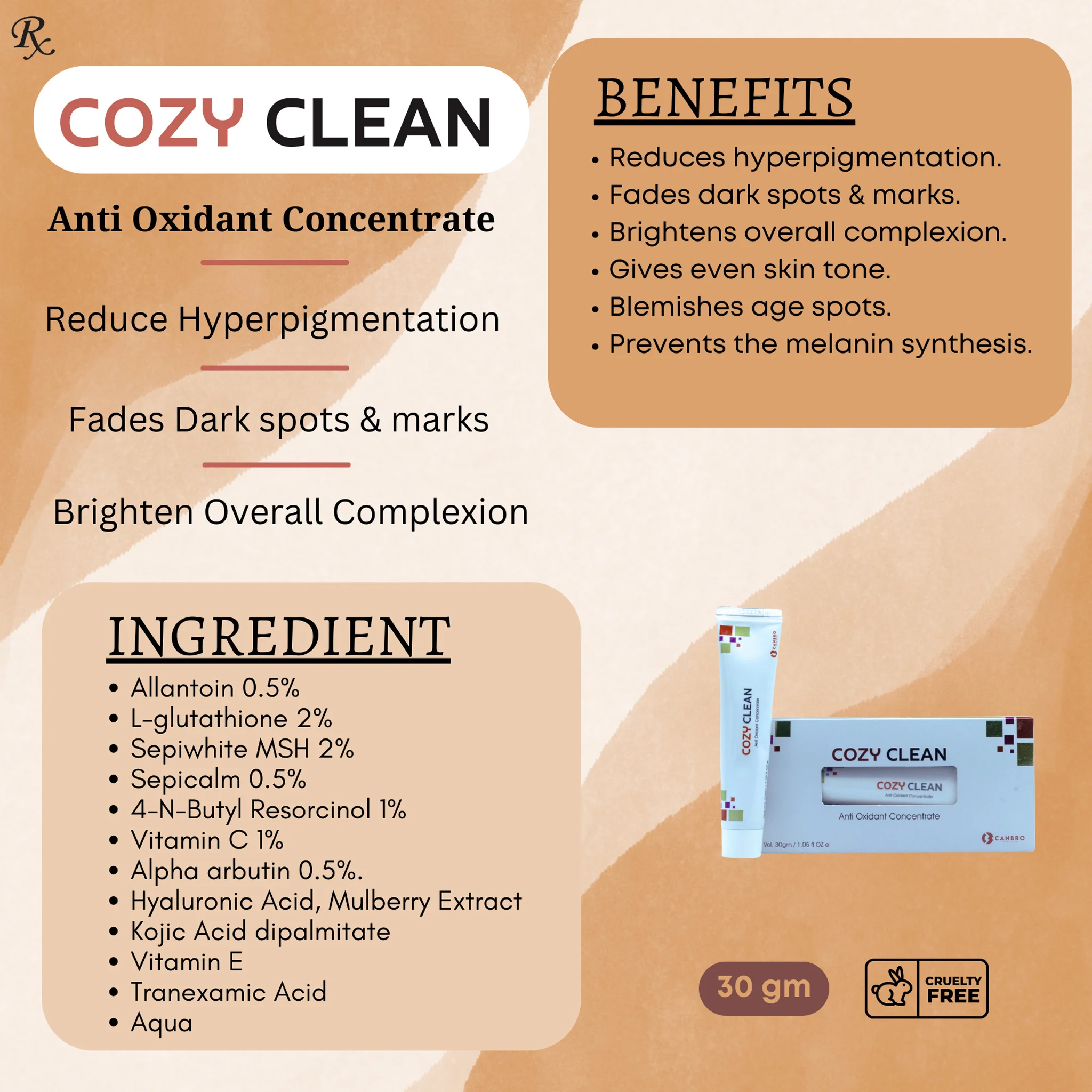CozyClean description brochure
